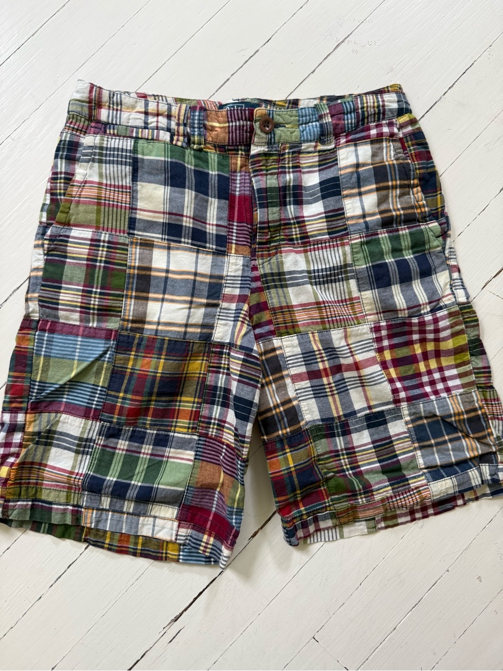 Ralph Lauren Kid’s Multi-Color Patchwork Madras Shorts